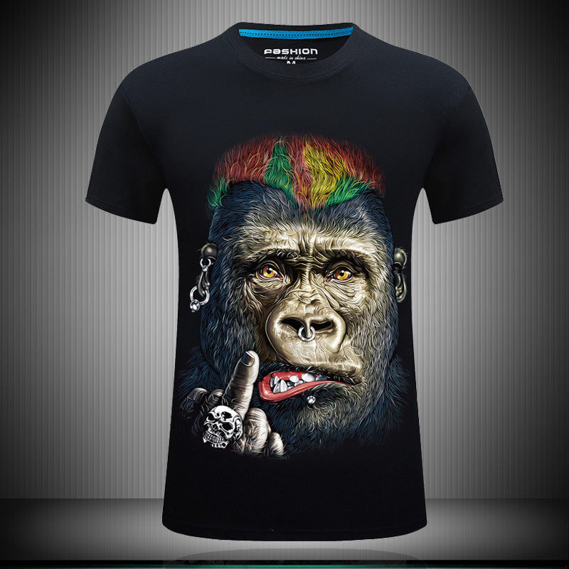 3D short sleeve T-shirt men