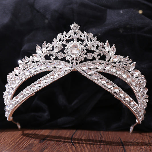 Wedding Crown Headdress Bridal Rhinestone Wedding Style Crown Accessories