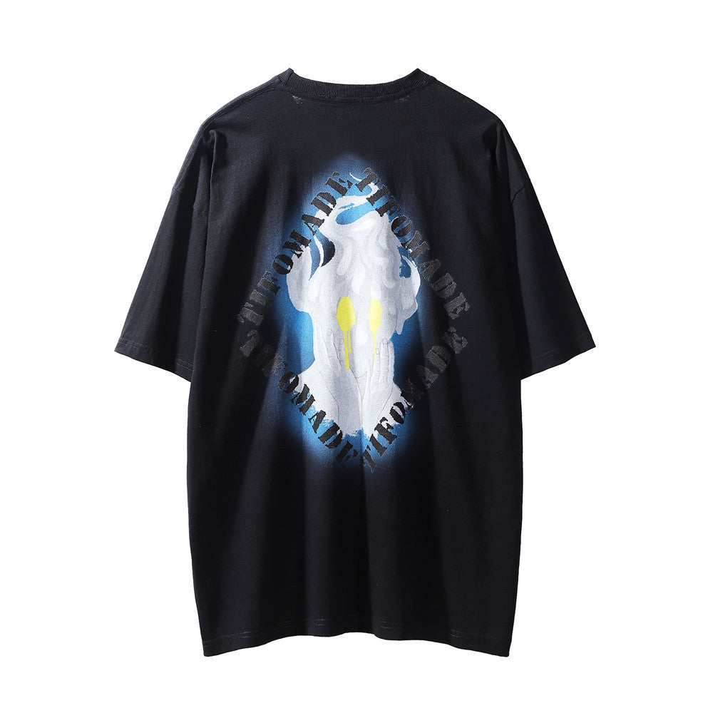 Flame Abstract Printing T-shirt Men