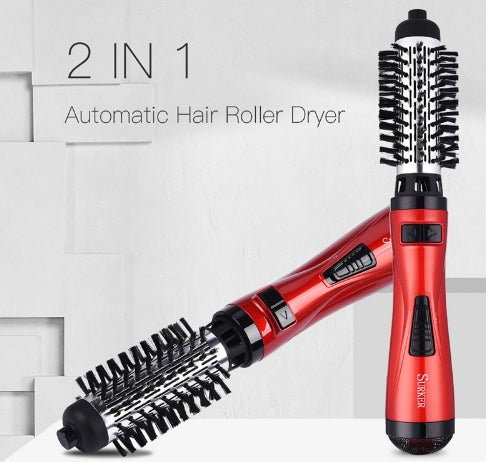 Hair dryer straightener Rotary Brush Machine 2 in 1 Multifunction Hair Curler Curling Iron Wand Styling Tools