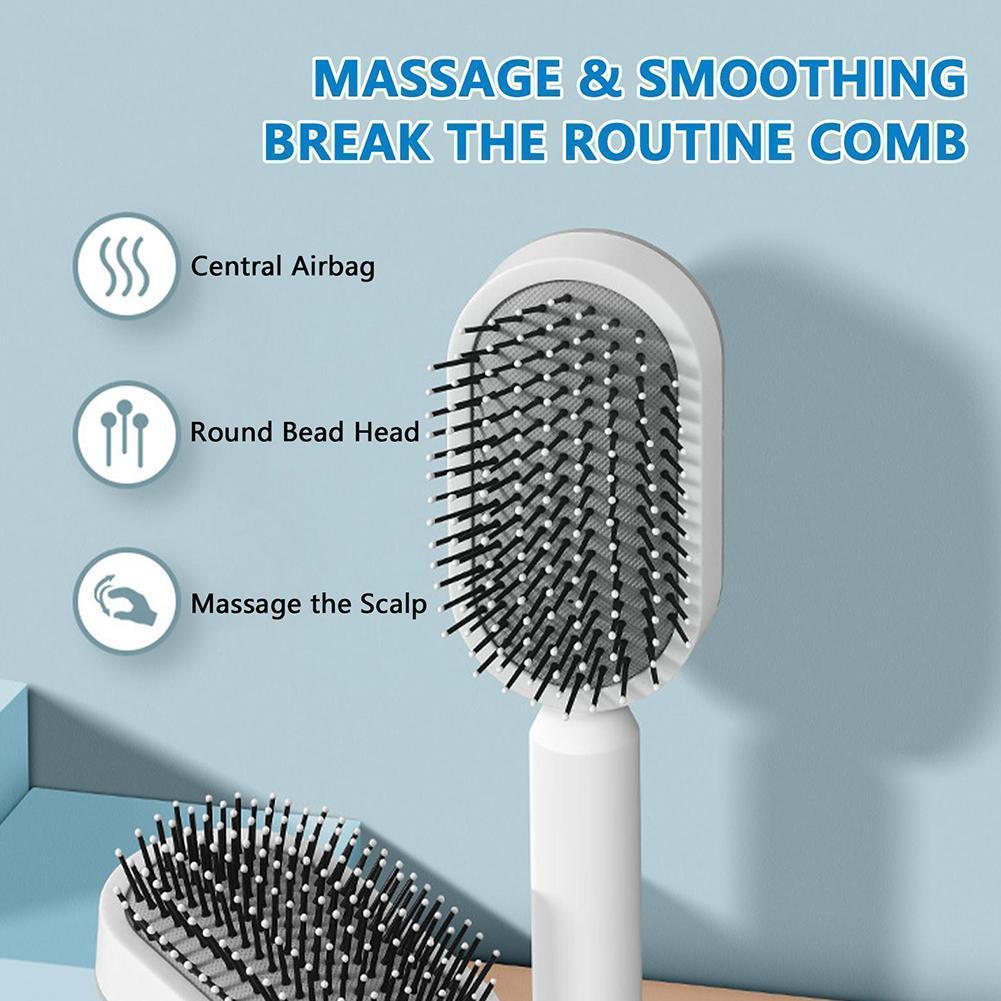Self Cleaning Hair Brush 3D Air Cushion Massager