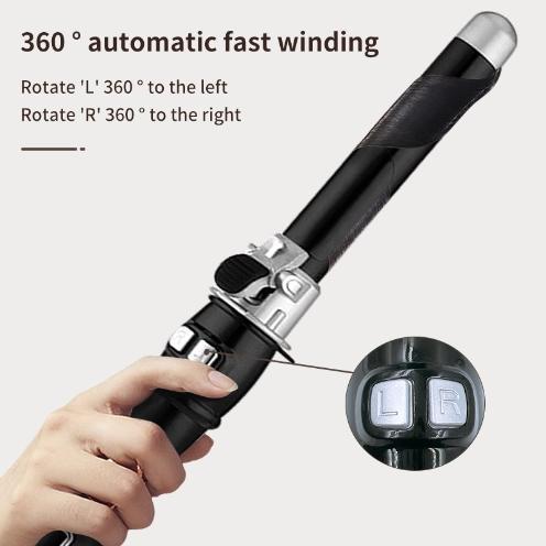  Automatic rotating hair curler